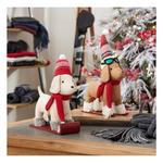 Melrose International Plush Dog Character on Sled and Skis (Set of 2) - Thumbnail 3 of 3