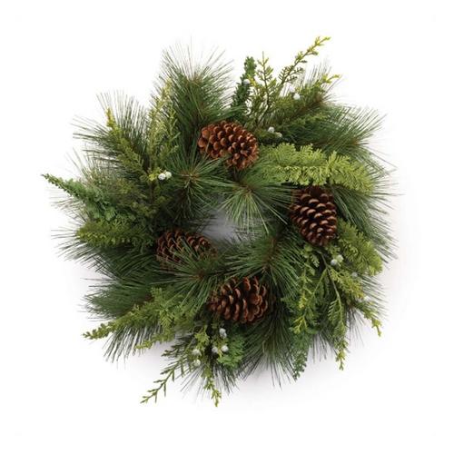 Melrose International Mixed Pine Cedar Wreath 18"D - Primary Image
