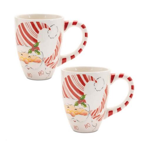 Melrose International 5in Santa Coffee Mug (Set of 2) - Primary Image