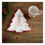 Melrose International Ceramic Pine Tree Platter (Set of 2) - Thumbnail 2 of 2