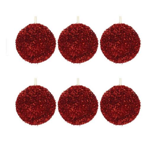Melrose International Sequin Ball Ornament (Set of 6) - Primary Image