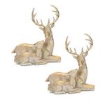 Melrose International Holiday Deer with Fawn Figurine (Set of 2) - Thumbnail 1 of 2
