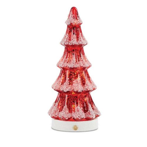 Melrose International LED Mercury Glass Pine Tree (Set of 2) - Primary Image