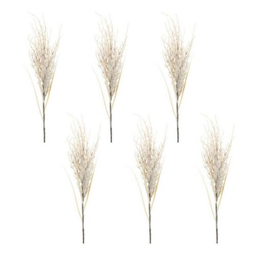 Melrose International Flocked Twig Branch (Set of 6) - Primary Image