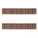 Melrose International Checkered Woven Wired Ribbon (Set of 2) - Thumbnail 1 of 2