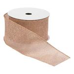 Melrose International Pink Shimmer Wired Ribbon (Set of 2) - Thumbnail 2 of 2