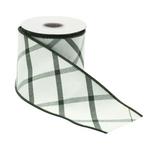 Melrose International Timeless Plaid Wired Ribbon 4" x 5 Yds - Thumbnail 2 of 2