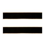 Melrose International Black Wired Ribbon (Set of 2) - Thumbnail 1 of 2