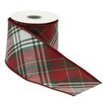 Melrose International Traditional Plaid Pattern Wired Ribbon 4" x 5 Yds. - Thumbnail 2 of 2