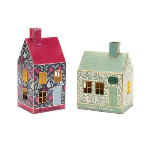 Melrose International LED Metal Holiday House (Set of 2) - Primary Image