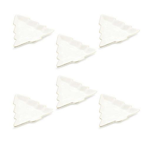 Melrose International Ceramic Pine Tree Trinket Dish (Set of 6) - Primary Image