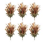 Melrose International Mixed Fall Floral and Foliage Bush (Set of 6) - Thumbnail 1 of 3