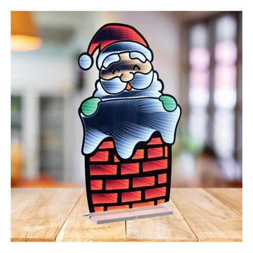 Melrose International Santa in Chimney Ekkolight 35"H - Primary Image