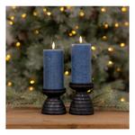 Melrose International FIA Wick White Pillar Candle (Set of 2) - Thumbnail 4 of 5
