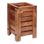 Melrose International Natural Mango Wood Box Planter (Set of 2) - Thumbnail 4 of 4