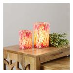 Melrose International Painted Glass Candle Holder (Set of 2) - Thumbnail 2 of 2