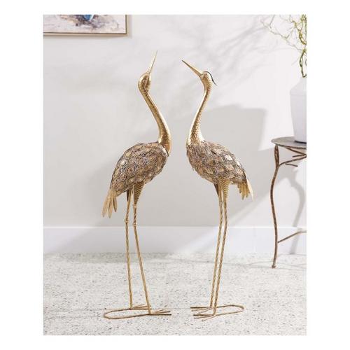 Melrose International Hammered Metal Crane Dcor (Set of 2) - Primary Image