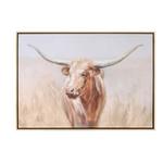 Melrose International Framed Long Horn Cattle Wall Art 28"L - Thumbnail 1 of 2