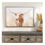 Melrose International Framed Long Horn Cattle Wall Art 28"L - Thumbnail 2 of 2