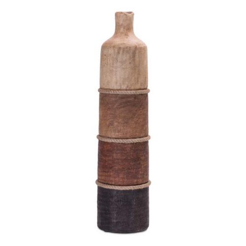 Melrose International Multi-Toned Mango Wood Floor Vase - Primary Image