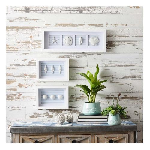 Melrose International Framed Beach Wall Plaque (Set of 3) - Primary Image