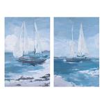 Melrose International Sailboat Canvas Wall Art (Set of 2) - Thumbnail 1 of 2
