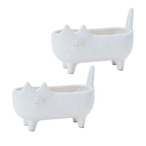 Melrose International Ceramic Cat Planter (Set of 6) - Primary Image