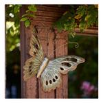 Melrose International Distressed Metal Butterfly Wall Hanging (Set of 2) - Thumbnail 2 of 2