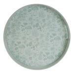 Melrose International Round Mushroom and Floral Print Tray 13.5"D - Thumbnail 2 of 2