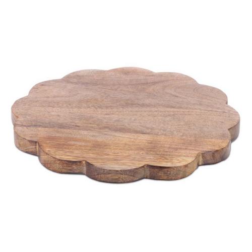 Melrose International Round Mango Wood Flower Tray 13.25" - Primary Image