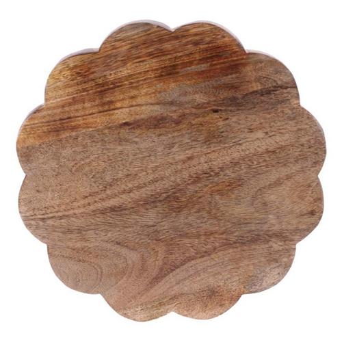 Melrose International Round Mango Wood Flower Tray 13.25" - Primary Image