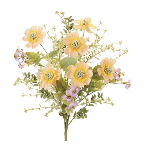 Melrose International Mixed Scabiosa Floral Bush (Set of 2) - Primary Image