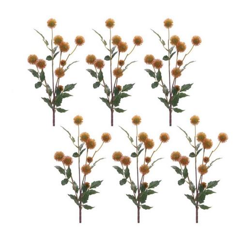 Melrose International Thistle Pod Branch (Set of 6) - Primary Image