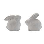 Melrose International Distressed Bunny Figurine (Set of 2) - Thumbnail 1 of 2