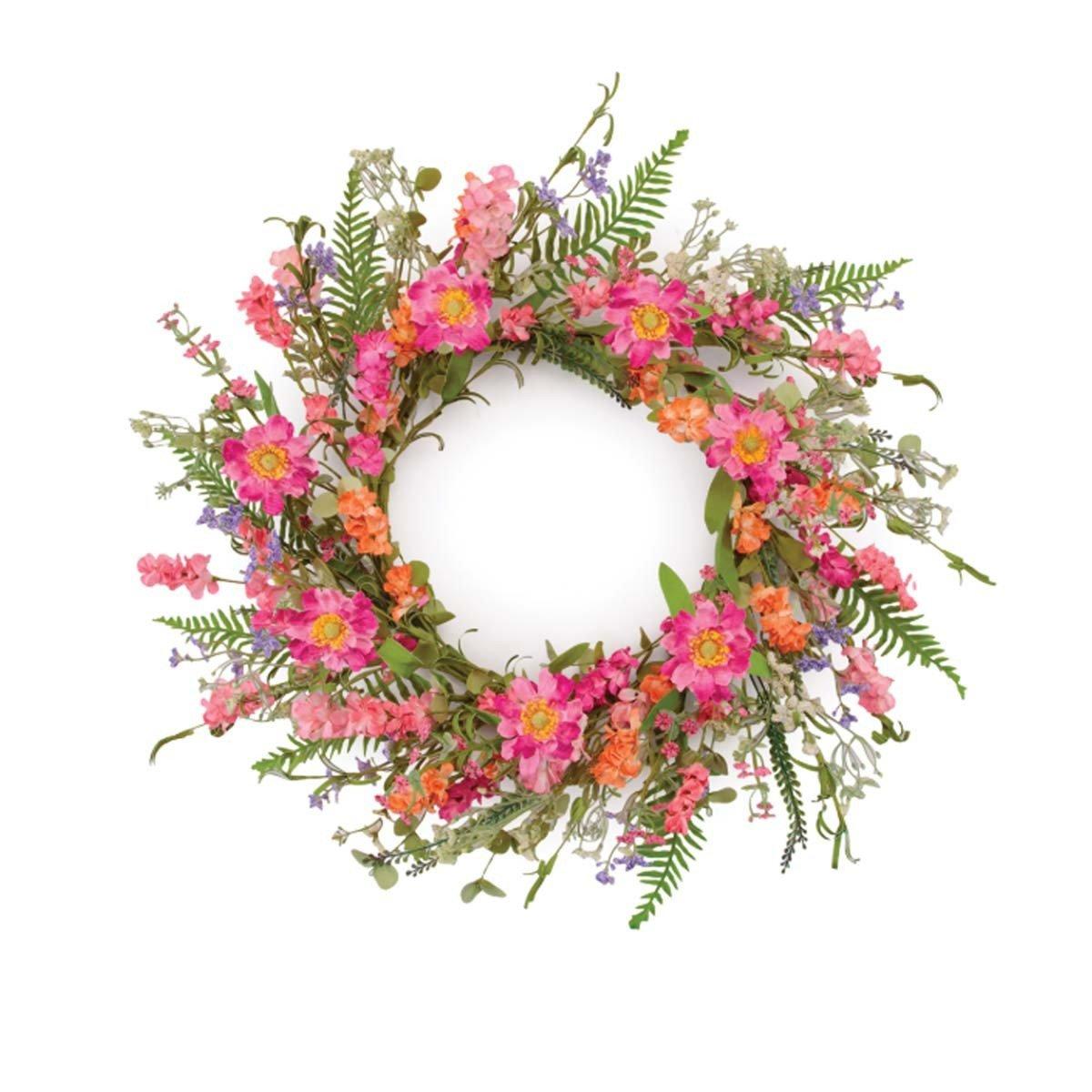 Melrose International Floral and Foliage Wreath - Thumbnail 3