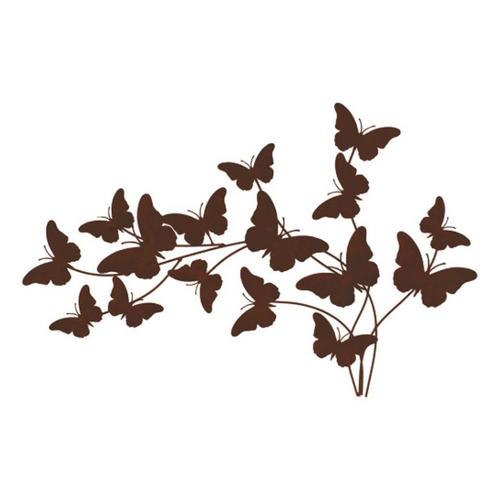 Melrose International Rusted Metal Butterfly Wall Sculpture 28.75"L - Primary Image