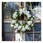 Melrose International Hydrangea and Seedum Floral Wreath 32"D - Thumbnail 2 of 2