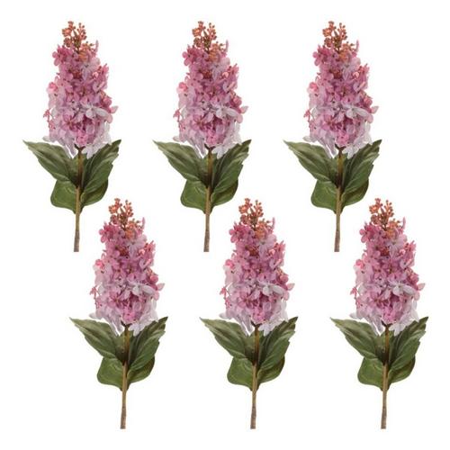 Melrose International Lilac Floral Stem (Set of 6) - Primary Image