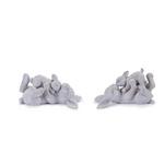Melrose International Laying Rabbit with Baby Bunny Figurine (Set of 2) - Thumbnail 1 of 2