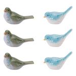 Melrose International Stoneware Bird Figurine (Set of 6) - Thumbnail 1 of 2