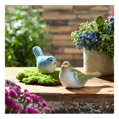 Melrose International Stoneware Bird Figurine (Set of 6) - Primary Image
