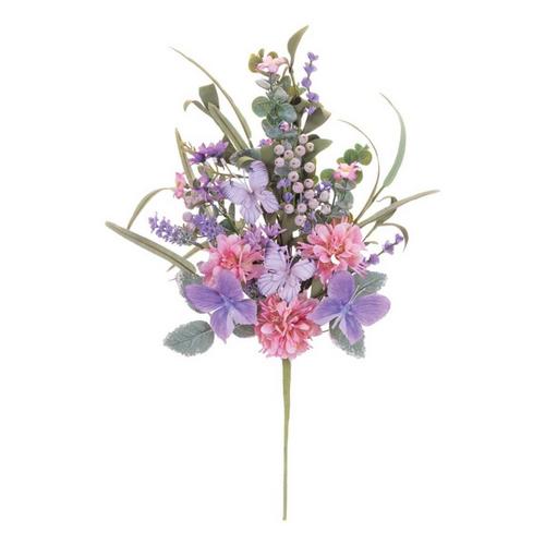 Melrose International Mixed Floral and Butterfly Bush (Set of 2) - Primary Image