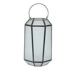 Melrose International Frosted Glass Lantern with Handle 10.75"H - Thumbnail 1 of 2