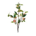 Melrose International Peach Fruit Foliage Branch (Set of 6) - Thumbnail 2 of 3