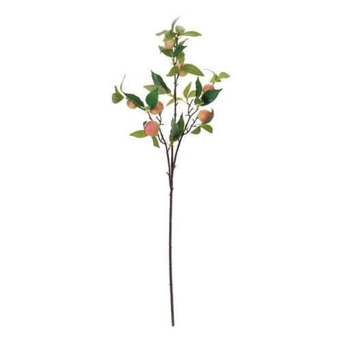 Melrose International Peach Fruit Foliage Branch (Set of 6) - Primary Image