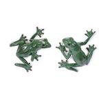 Melrose International Stone Garden Frog Wall Accent (Set of 2) - Thumbnail 1 of 3