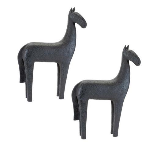 Melrose International Modern Horse Statue (Set of 2) - Primary Image