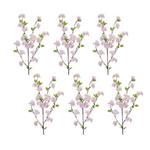 Melrose International Apple Blossom Floral Branch (Set of 6) - Thumbnail 1 of 3