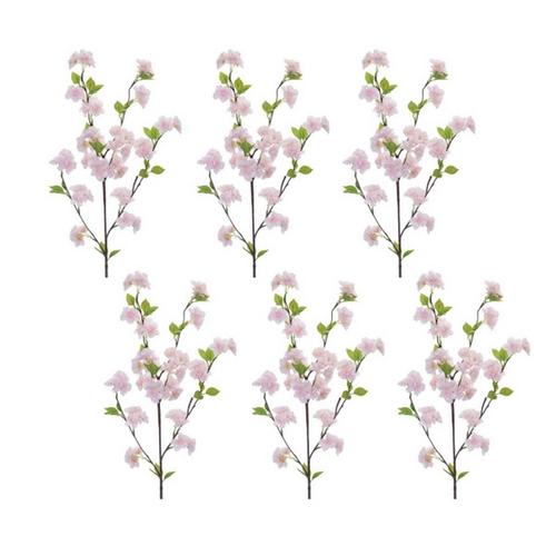 Melrose International Apple Blossom Floral Branch (Set of 6) - Primary Image