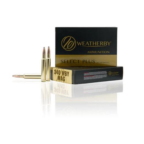 Weatherby Select Plus Hornady Interlock 340 Weatherby Magnum Rifle Ammunition 20 Round Box - Primary Image